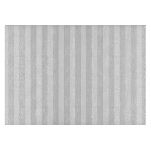 Planche À Découper Bandes de bonbons gris clair et blanc (Devant)