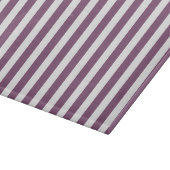 Planche À Découper Bandes de bonbons mauves et blanches (Coin)