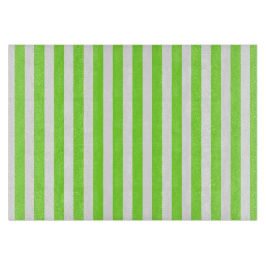 Planche À Découper Bandes de bonbons vert et blanc de chaux (Devant)