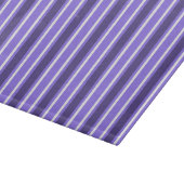 Planche À Découper Bandes de bonbons violettes et blanches (Coin)