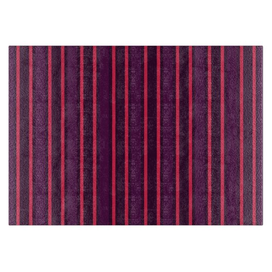 Planche À Découper Bandes de prunes et de bonbons rouges (Devant)