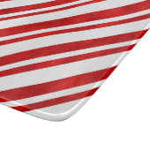 Planche À Découper Bandes de Sucre de canne d'aquarelle rouge (Coin)