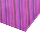 Planche À Découper Bandes diagonales roses (Coin)
