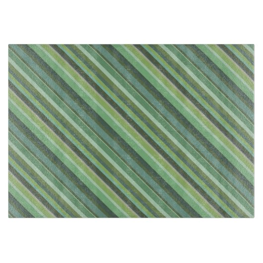 Planche À Découper Bandes diagonales vert olive (Devant)