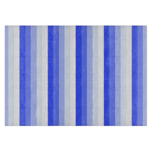 Planche À Découper Bandes d'ombre bleu royal (Devant)