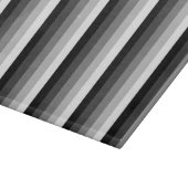 Planche À Découper Bandes d'ombre noir et blanc (Coin)