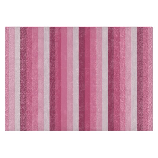 Planche À Découper Bandes d'ombre rose (Devant)