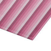 Planche À Découper Bandes d'ombre rose (Coin)