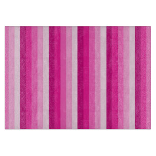 Planche À Découper Bandes d'ombre rose chaud