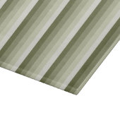 Planche À Découper Bandes d'ombre vert olive (Coin)
