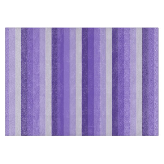 Planche À Découper Bandes d'ombre violette (Devant)