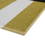 Planche À Découper Bandes d'or, Motif rayé, Lignes, Votre Nom (Coin)