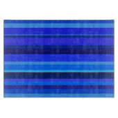 Planche À Découper Bandes horizontales bleues (Devant)