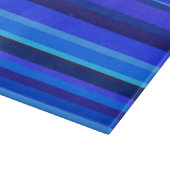 Planche À Découper Bandes horizontales bleues (Coin)