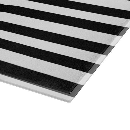 Planche À Découper Bandes noires et blanches (Coin)
