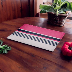 Planche À Découper Bandes Uniformes roses