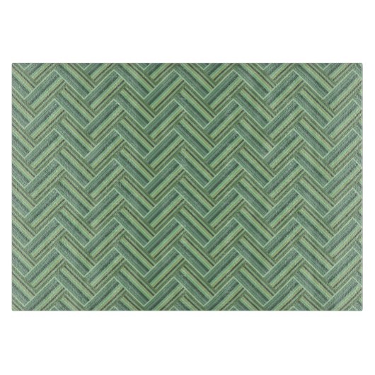 Planche À Découper Bandes vert olive double tissage (Devant)