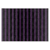 Planche À Découper Bandes violettes foncées et noires (Devant)