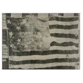 Planche À Découper Bannière étoilée : drapeau américain à l'écran (Devant)