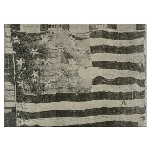 Planche À Découper Bannière étoilée : drapeau américain à l'écran (Devant)