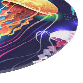 Planche À Découper Bannière horizontale de méduse sous-marine (Coin)