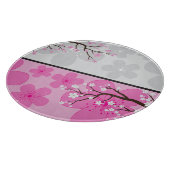 Planche À Découper Bannières de fleurs de cerisier (Coin)