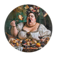 "Banquet du Chaos" Œuvre d'art surréaliste colorée
