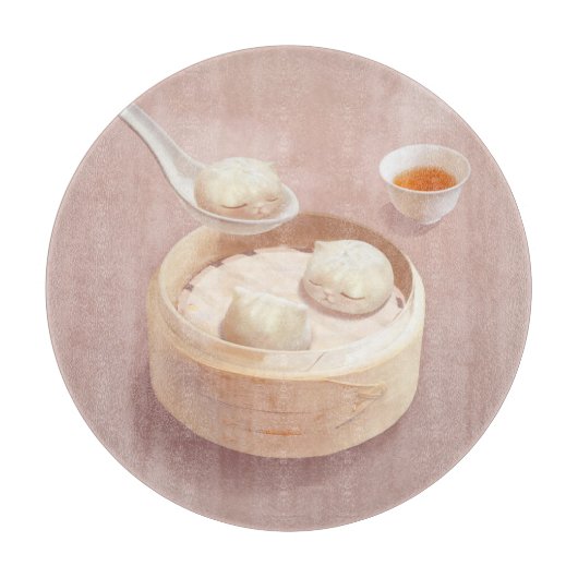 Planche À Découper Bao Baby - Tea Time Bao Buddies (Devant)