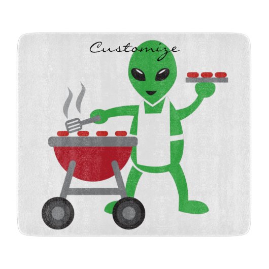 Planche À Découper Barbecue Alien Cuisine Thunder_Cove (Devant)