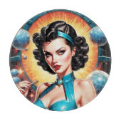 Planche À Découper Barbenheimer Retro Fusion de l'âge atomique (Devant)