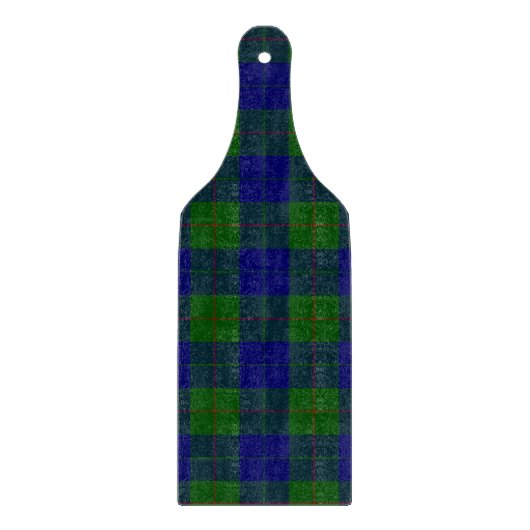 Planche À Découper Barclay tartan bleu vert plaid (Devant)