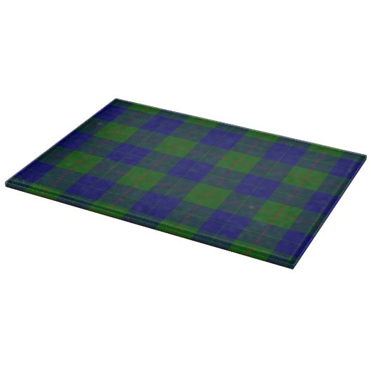 Planche À Découper Barclay tartan bleu vert plaid (Coin)