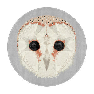 Planche À Découper Barn Owl Glass Cutboard