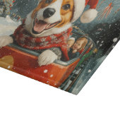 Planche À Découper Basenji Dog Roller Dessous de verre Noël (Coin)