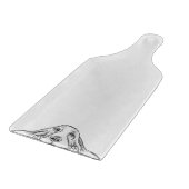 Planche À Découper basset blanc (Coin)