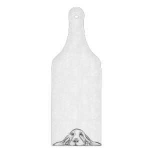 Planche À Découper basset blanc