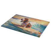 Planche À Découper Basset Hound Beach Surf Peinture (Coin)