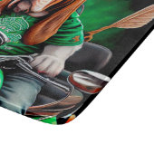 Planche À Découper Basset Hound Chien conduisant vélo St. Patrick's D (Coin)