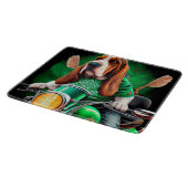 Planche À Découper Basset Hound Chien conduisant vélo St. Patrick's D (Coin)