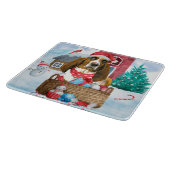 Planche À Découper Basset Hound Chien dans la neige Maison de Chien d (Coin)