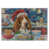 Planche À Découper Basset Hound Gîtes : Noël festif (Devant)