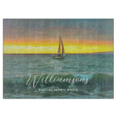 Planche À Découper Bateau à voile sur Banderas Bay 0884 (Devant)