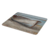 Planche À Découper Bateau blanchi à la chaux sur la rive (Coin)