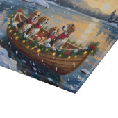 Planche À Découper Bateau de Noël Beagle pour les Fêtes (Coin)