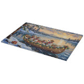 Planche À Découper Bateau de Noël Beagle pour les Fêtes (Coin)