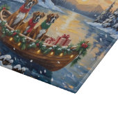 Planche À Découper Bateau de Noël Boxer Fêtes (Coin)