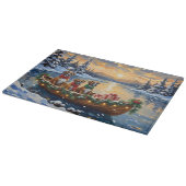 Planche À Découper Bateau de Noël Boxer Fêtes (Coin)