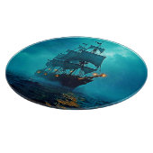 Planche À Découper Bateau fantôme sur le design Stormy Seas (Coin)