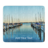 Planche À Découper Bateaux à la marina par Shirley Taylor (Devant)