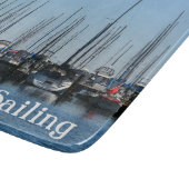 Planche À Découper Bateaux à voile Capitaine Je préfère naviguer (Coin)